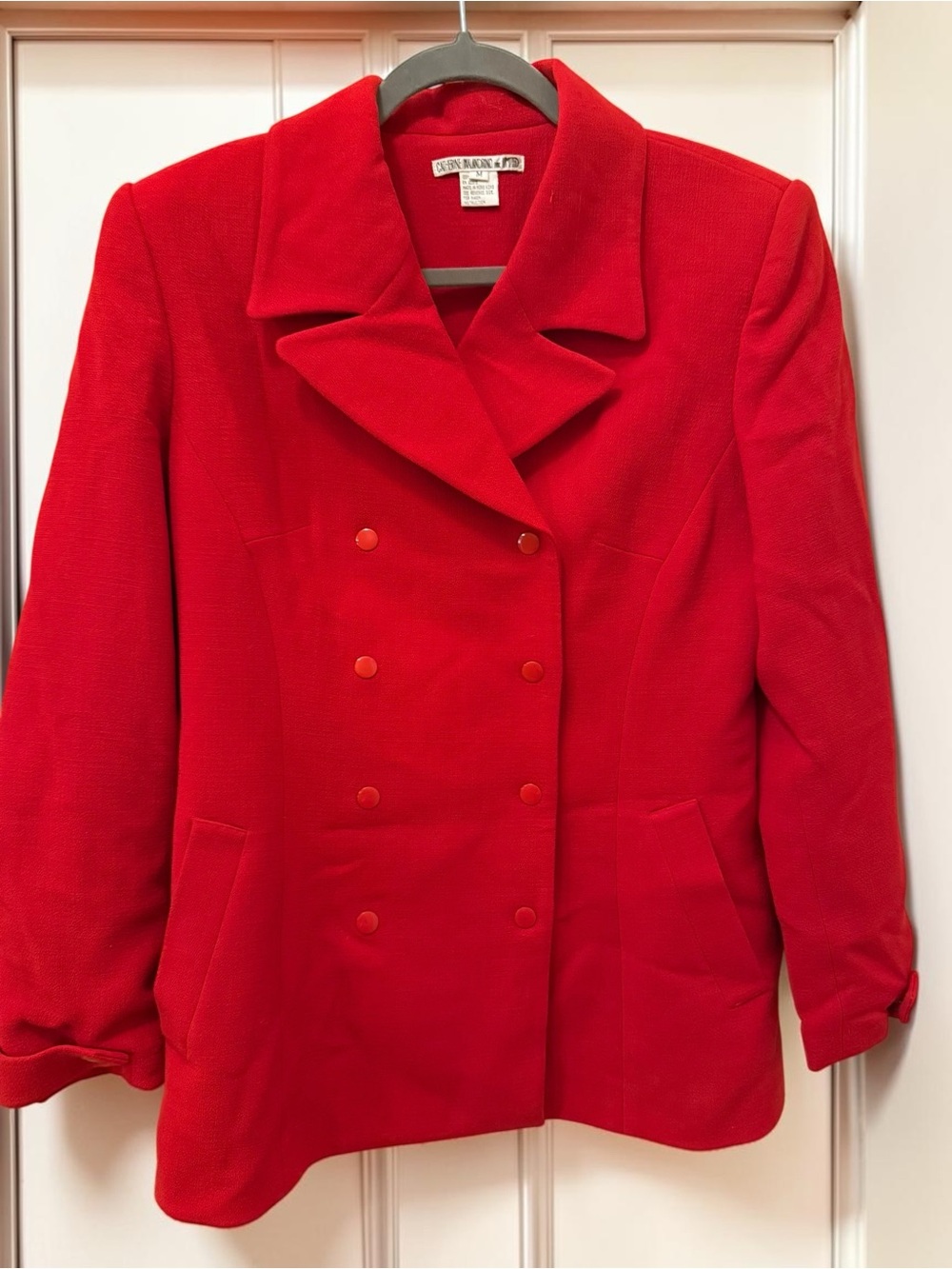 Vintage Catherine Malandrino Wool Crepe Skirt Suit Power Suit Old Money